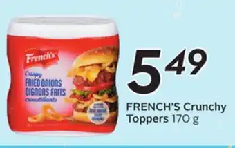 Sobeys FRENCH'S Crunchy Toppers offer