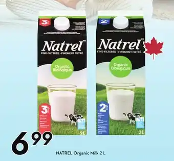 Sobeys NATREL Organic Milk offer