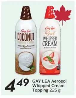 Sobeys GAY LEA Aerosol Whipped Cream Topping offer