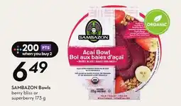 Sobeys SAMBAZON Bowls offer