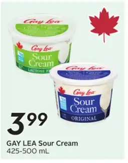 Sobeys GAY LEA Sour Cream offer