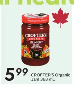 Sobeys CROFTER'S Organic Jam offer