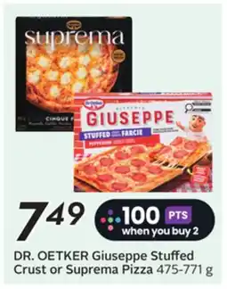 Sobeys DR. OETKER Giuseppe Stuffed Crust or Suprema Pizza offer