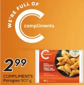Sobeys COMPLIMENTS Perogies offer