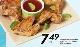Sobeys COMPLIMENTS Fresh AIR-CHILLED Whole Chicken Wings offer