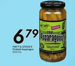 Sobeys MATT & STEVE'S Pickled Asparagus offer