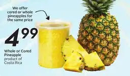 Sobeys Whole or Cored Pineapple offer