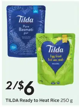 Sobeys TILDA Ready to Heat Rice offer