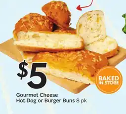 Sobeys Gourmet Cheese Hot Dog or Burger Buns offer