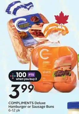 Sobeys COMPLIMENTS Deluxe Hamburger or Sausage Buns offer