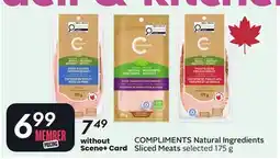 Sobeys COMPLIMENTS Natural Ingredients Sliced Meats offer