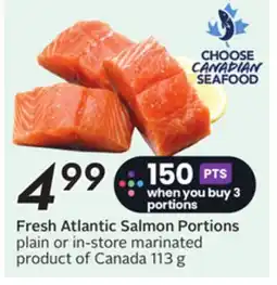 Sobeys Fresh Atlantic Salmon Portions offer