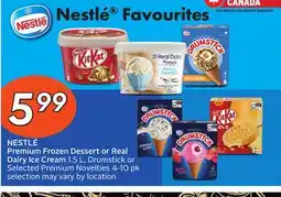 Sobeys NESTLÉ Premium Frozen Dessert or Real Dairy Ice Cream offer