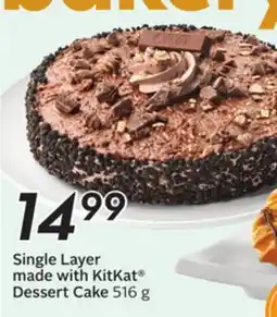 Sobeys Single Layer made with KitKat Dessert Cake offer