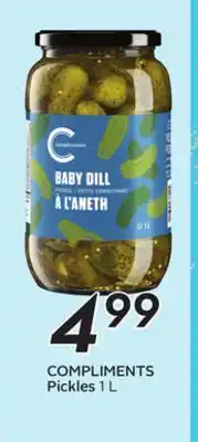 Sobeys COMPLIMENTS Pickles offer