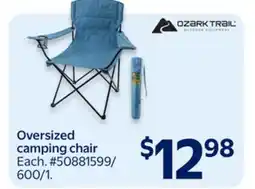 Walmart Ozark Trail Oversized camping chair offer