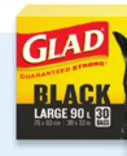 Walmart Glad black garbage bags offer