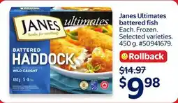 Walmart Janes Ultimates battered fish offer