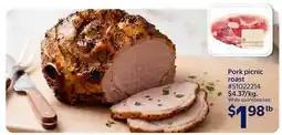 Walmart Pork picnic roast offer
