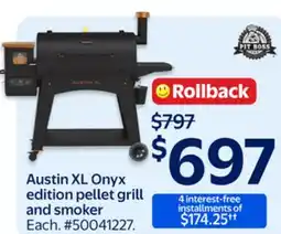 Walmart Pit Boss Austin XL Onyx edition pellet grill and smoker offer