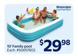 Walmart 10' Family pool offer