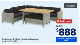 Walmart Brookbury 4-piece outdoor dining set offer