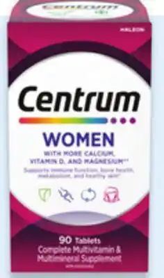 Walmart Centrum multivitamins for women offer