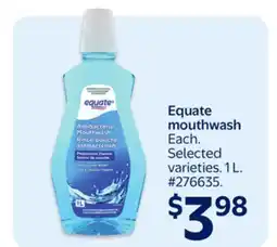 Walmart Equate mouthwash offer