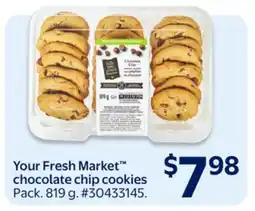 Walmart Your Fresh Market chocolate chip cookies offer