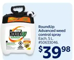 Walmart RoundUp Advanced weed control spray offer