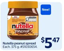 Walmart Nutella peanut spread offer
