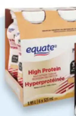 Walmart Equate high protein nutrition shake offer