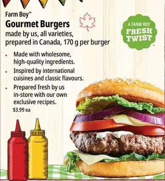Farm Boy Farm Boy Gourmet Burgers offer