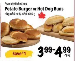 Farm Boy From the Bake Shop Potato Burger or Hot Dog Buns offer