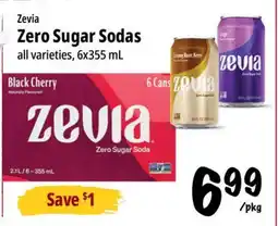 Farm Boy Zevia Zero Sugar Sodas offer