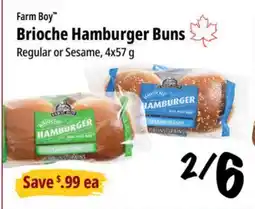 Farm Boy Farm Boy Brioche Hamburger Buns offer