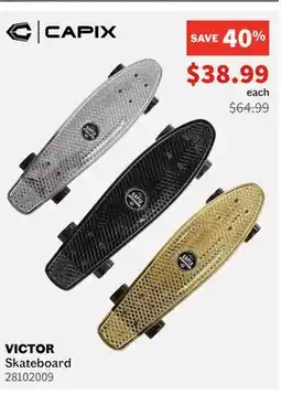 Sports Experts CAPIX VICTOR Skateboard offer