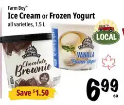 Farm Boy Farm Boy Ice Cream or Frozen Yogurt offer
