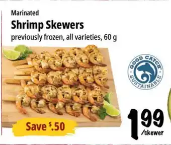 Farm Boy Marinated Shrimp Skewers offer