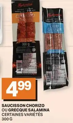 L'Intermarché SAUCISSON CHORIZO OU GRECQUE offer