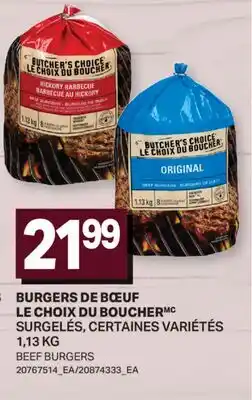 L'Intermarché BURGERS DE BŒUF | BEEF BURGERS offer
