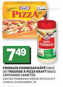 L'Intermarché FROMAGE PARMESAN RÂPÉ, 250 G OU TROUSSE À PIZZA, 850 G | GRATED PARMESAN CHEESE OR PIZZA KIT offer