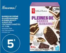 L'Intermarché BARRES DE CRÈME GLACÉE NANAIMO PLEINES DE |NANAIMO BAR ICE CREAM BARS offer