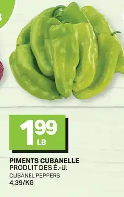 L'Intermarché PIMENTS CUBANELLE | CUBANEL PEPPERS offer