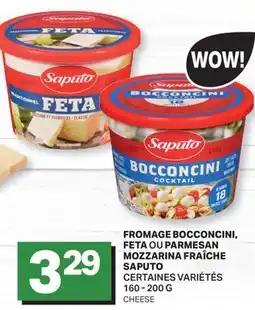 L'Intermarché FROMAGE BOCCONCINI, FETA OU PARMESAN MOZZARINA FRAÎCHE | CHEESE offer