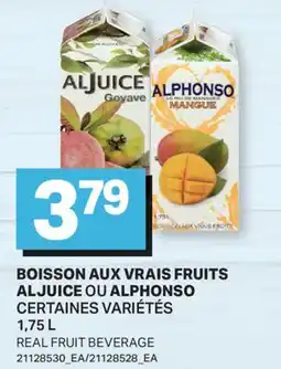 L'Intermarché BOISSON AUX VRAIS FRUITS ALJUICE OU | REAL FRUIT BEVERAGE offer