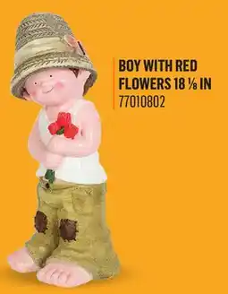 Canac Boy with Red Flowers 18 1/8 in offer
