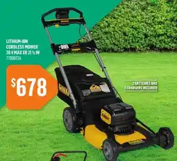 Canac Lithium-ion Cordless Mower 20V Max XR 211/2in offer