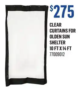 Canac CLEAR CURTAINS FOR OLDEN SUN SHELTER offer