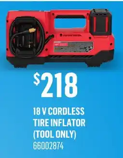 Canac 18 V Cordless Tire Inflator offer